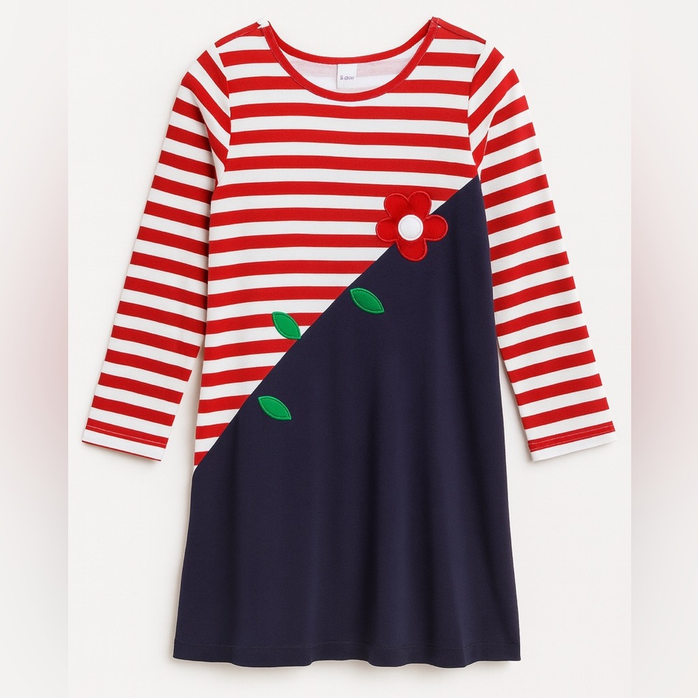 Florence Eiseman Red and White Striped Shirt